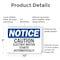 Signmission Caution Electric Motor Starts Automatically OSHA Notice Sign, Plastic, 10in W x 7in L, 2PK OS-2PACK-NS-P-710-L-10474 - alternate 2